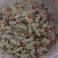 El cooksnap de Carmen cuando hizo Ensalada de fideo tornillo con atún. Rápido y Sencillo.