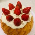 靜瑜廖 的 可愛的「草莓奶油戚風蛋糕」美到冒泡 ♡ cooksnap