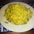 El cooksnap de Maria cuando hizo Arroz con pollo al curry.