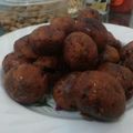 Cooksnap dari Achtasuri untuk resep Bola-Bola Ubi Ungu isi Gula Merah
