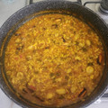 El cooksnap de Matias Ortiz García cuando hizo Arroz meloso con chipirones.