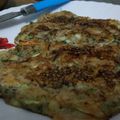 Waweru Karungari's cooksnap of when they made Effortless Knife-Free Bean Sprout Okonomiyaki.