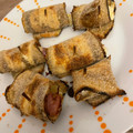 El cooksnap de Débora Cantero Martínez cuando hizo Crujientes de berenjena al horno rellenas de jamón y queso.