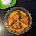 Soumini Bhattacherjee's cooksnap of when they made Rui Macher Jhol Aloo diye/Rohu Fish gravy with Potatoes.