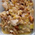 El cooksnap de Noelia Agaras cuando hizo Brótola con salsa blanca de puerros.