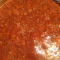 El cooksnap de Magi Gomez cuando hizo Carne molida en chile rojo.