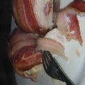 El cooksnap de Carlos Soria cuando hizo Pollo relleno envuelto en panceta.