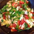 El cooksnap de Keysi Mejia Quispe cuando hizo Ensalada criolla tipo pico de Gallo.