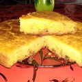 El cooksnap de Alejandra Gomez cuando hizo Torta sin T.A.C.C de harina de arroz con pasas y manzana 🍏🍎🍚.