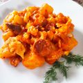 Magyarné Nyírő Kati Cooksnap-ja, amikor elkészítette a(z) Paprikás krumpli, nokedlivel és házi kolbásszal receptet.