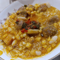 El cooksnap de Leysa Lucia Della Mea cuando hizo Locro criollo.