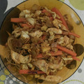 El cooksnap de Idoia Diaz cuando hizo Fideos de Arroz Fritos con Curry.
