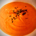 El cooksnap de Miguel Ángel cuando hizo Crema de zanahoria, naranja y romero.