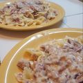 El cooksnap de Romi Jara cuando hizo Pasta con salsa de panceta.