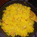 El cooksnap de Yamila Viera cuando hizo Arroz amarillo con pollo de mi abuela.