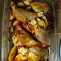El cooksnap de CLARA INES TAMAYO RIVERA cuando hizo PAPAS🥔Al Horno con Muslos🍗de Pollo (Rustidera)...!😍.