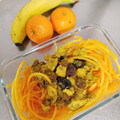 El cooksnap de Josemi CilantroYHierbabuena cuando hizo Calabaza rellena de pollo con pasas.