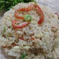 Huriya Alam's cooksnap of when they made Vegetable fried Rice with Chicken Shashlik.