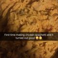 Takeriah Edwards's cooksnap of when they made Chicken Spaghetti.
