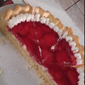 El cooksnap de yamila miguel cuando hizo Tarta de frutilla con crema y gelatina.