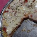 El cooksnap de Patri Alaniz cuando hizo Pizza con masa de polenta - vegetariano- sin tacc.
