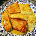 El cooksnap de Maríama cuando hizo Dados de salmón a la naranja con salsa de mostaza.