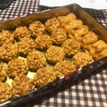 El cooksnap de @tesa.cuina cuando hizo Panellets de mazapán con piñones y otras variedades.