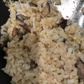 El cooksnap de Helena López cuando hizo Risotto vegano de setas shiitake, Portobello y Shimeji.