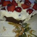 El cooksnap de Natalia Denise cuando hizo Brownie patagonico.
