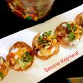 Seema Kejriwal का कुकस्नैप जब उन्होंने पापड़ी चाट (Papdi chaat recipe in hindi) बनाया था।