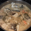 El cooksnap de genicorreo cuando hizo Lomo de bacalao con gambones y almejas.