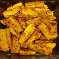 El cooksnap de Euge González Mussi cuando hizo Papas Bravas.