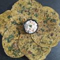Bhavna C. Desai's cooksnap of when they made મિસ્સી રોટી (Missi Roti Recipe In Gujarati).