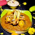 Swati Ganguly Chatterjee 's cooksnap of when they made কাঁচা আম পোড়া চিকেন (Kacha Aam Pora Chicken Recipe in Bengali).