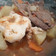 El cooksnap de Gaby Biaggini cuando hizo Bifes a la criolla.