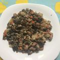 El cooksnap de yinko cuando hizo Champiñones con jamón y gambas (Thermomix).