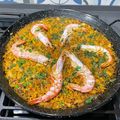 El cooksnap de Rodin cuando hizo Paella de calamares y gambones.