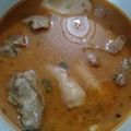 Uroosa Rahim Dokra's cooksnap of when they made Arvi Gosht.