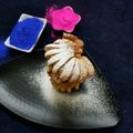 Sushree Satapathy's cooksnap of when they made Gulabo gujhiyas /sweet Gujhiyas or chandrakala in gulkand flavour.