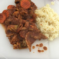 El cooksnap de Delany RH cuando hizo Bistec al chipotle y puré de tomate.
