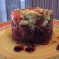 El cooksnap de Florencio González cuando hizo Tartar de atún y aguacate con helado de wasabi.