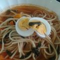 El cooksnap de MELY CATERING cuando hizo Saludable sopa de fideos con pollo y espinacas.