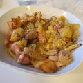 El cooksnap de Esther Pérez cuando hizo Patatas con salchichas al vino.