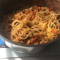 El cooksnap de Veronica Iglesias Iborra cuando hizo Spaghetti con calabacín y atún.