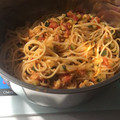 El cooksnap de Veronica Iglesias Iborra cuando hizo Spaghetti con calabacín y atún.