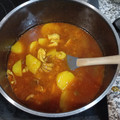El cooksnap de Gil Iborra cuando hizo Guisado de patatas con sepia y gambas.