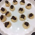 El cooksnap de gabriela cuando hizo Coquitos con dulce de leche y chocolate rápidos.