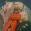 El cooksnap de chubutensa cuando hizo Fricasé de pollo con dumplings.