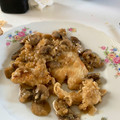 El cooksnap de Ester Girona cuando hizo Pollo con salsa de champiñones.