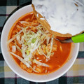 El cooksnap de Regina Hernandez cuando hizo Pozole rojo de cerdo.